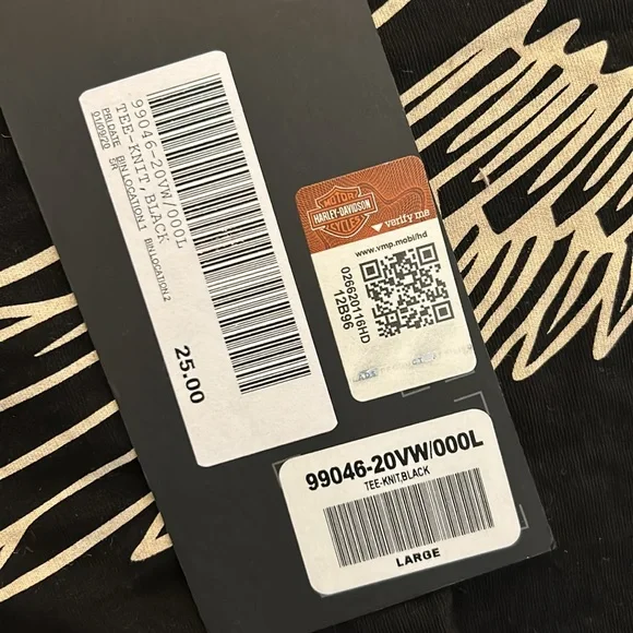 HALREY DAVIDSON Women’s Black T Shirt NWT Large - Picture 4 of 5